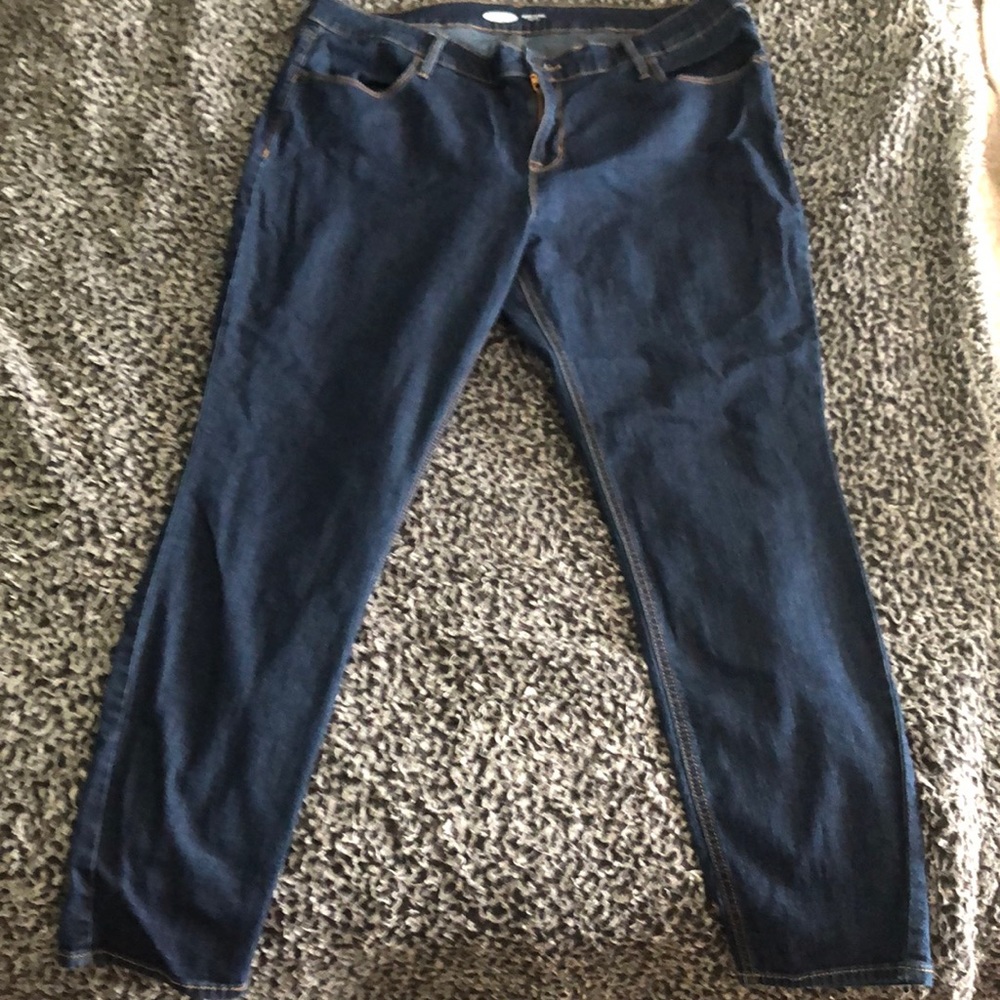Old navy dark skinny jeans